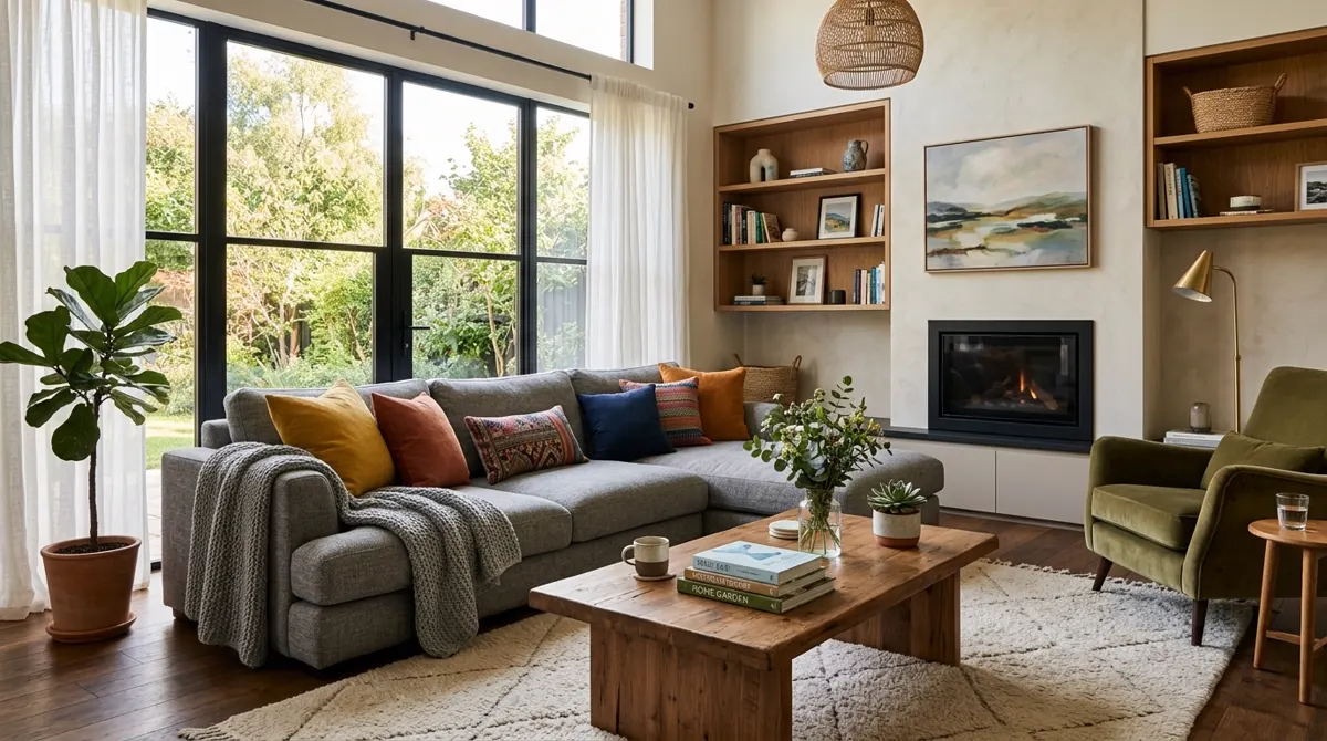 Modern condo living room