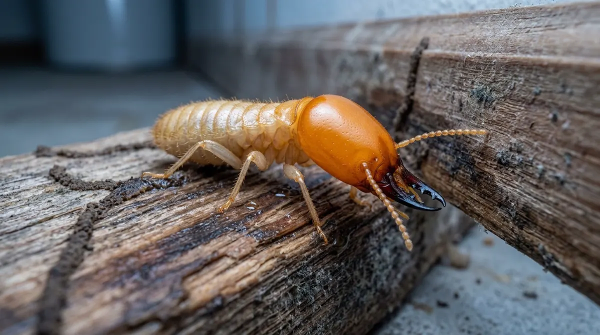 Termite on damaged timber